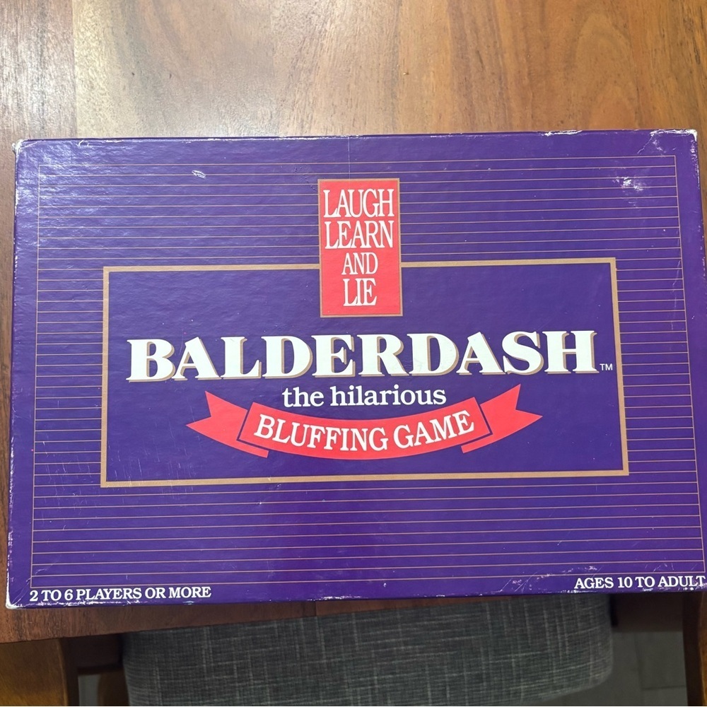 Vintage 1984 BALDERDASH game by Gameworks